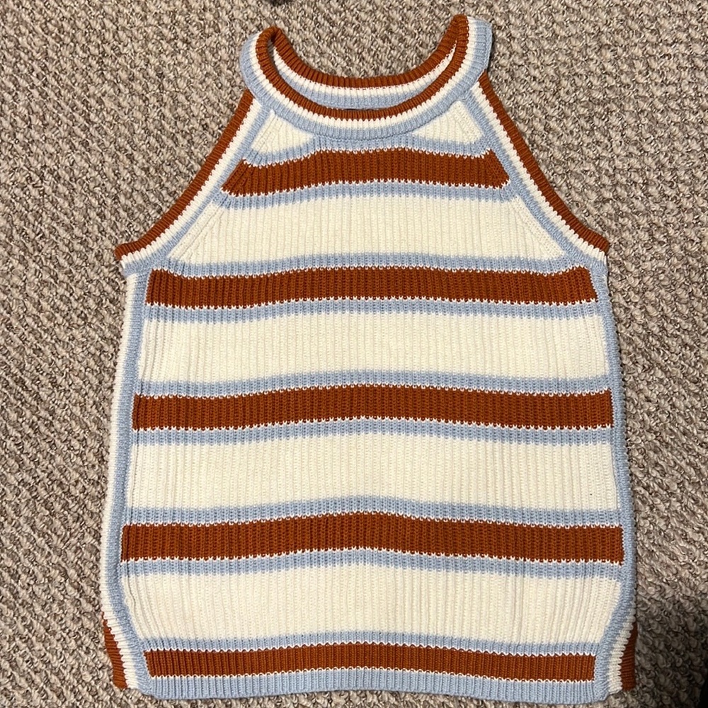 Freshman Knitted halter tank top Large